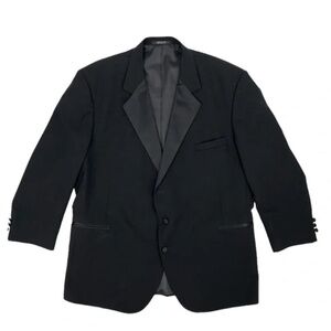 After Six Black Tuxedo Sport Coat Blazer Jacket Size 52 R Men’s